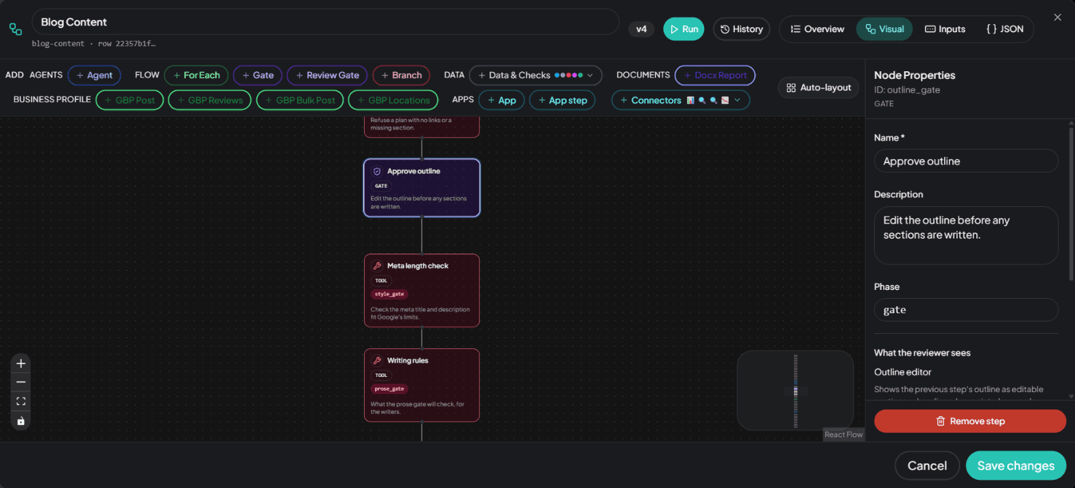 Workflows in GrowthByte OS